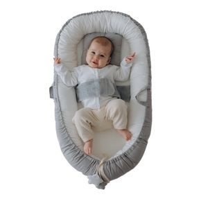 Premium Baby Lounger Cosleeping Bed with Pillow and Safety Belt